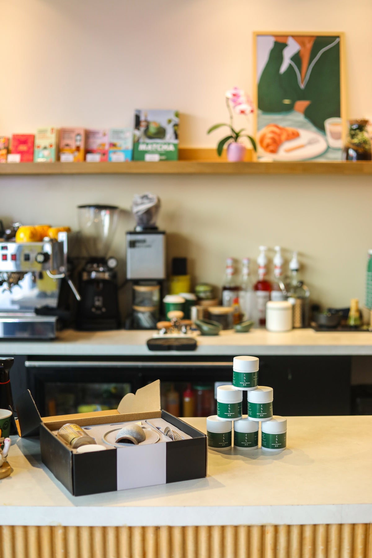 Une pause au comptoir